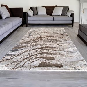 Barna Modern Dawnlight Szőnyeg (Több Méretben)