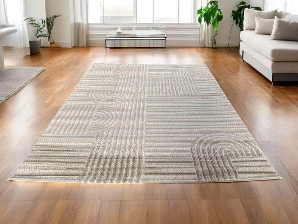 Modern Bézs Delhi Szőnyeg 40256