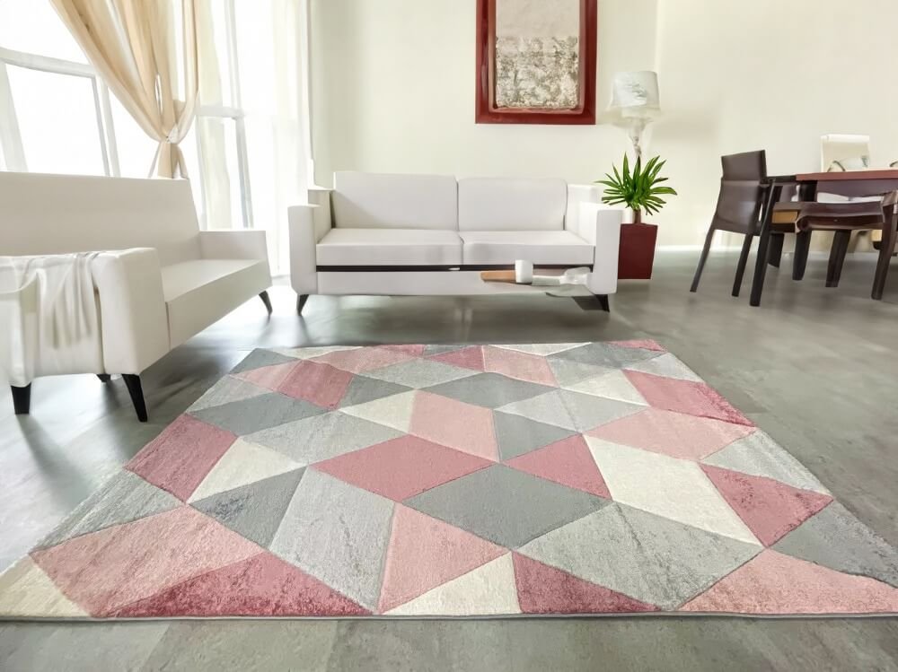 Modern Rózsaszín Milano Szőnyeg 8797