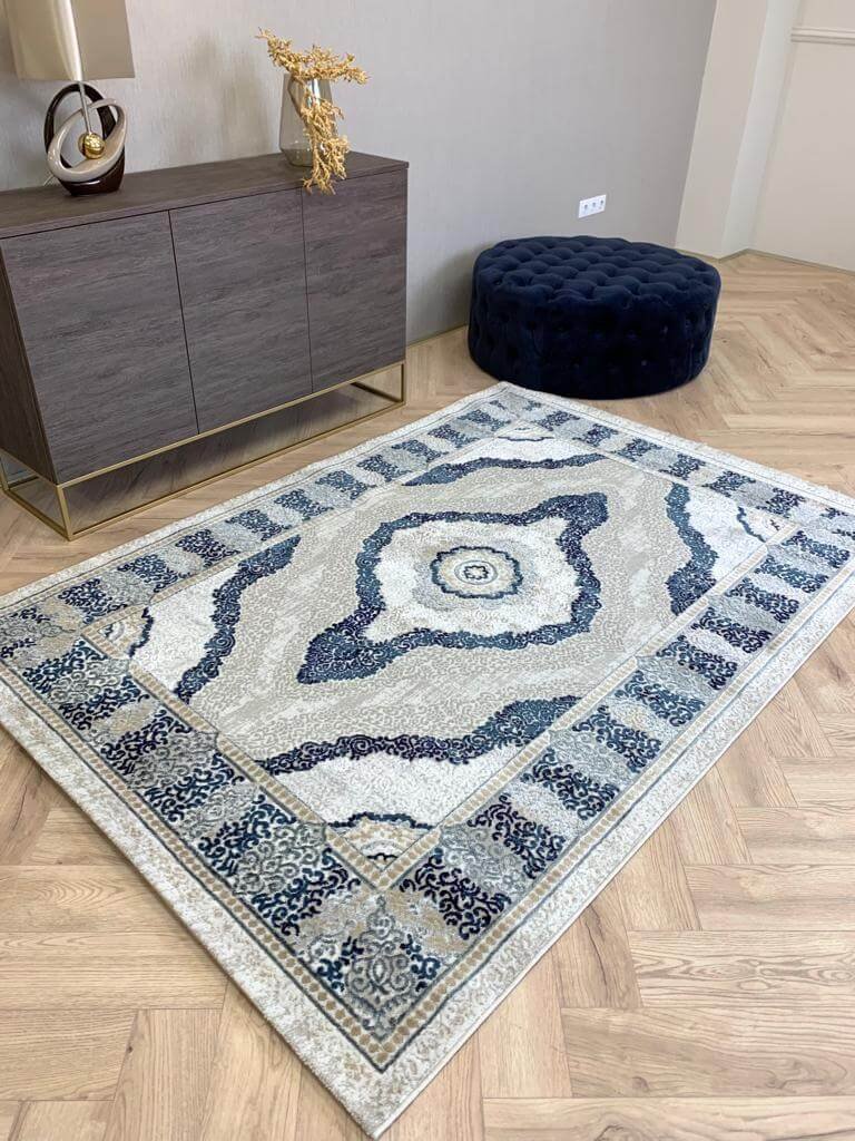 Modern Kék Fiore Szőnyeg 217 - Image 2