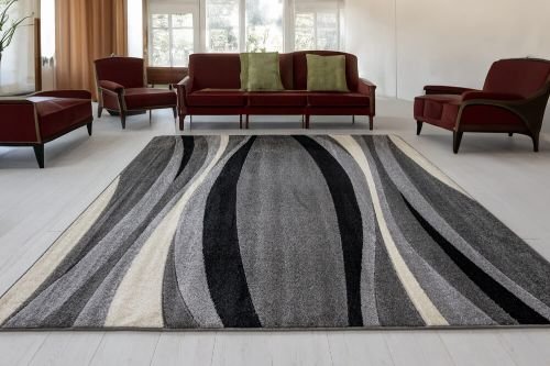 Modern Szürke Comfort Szőnyeg 4784