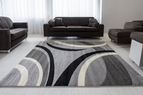 Modern Szürke Comfort Szőnyeg 4791